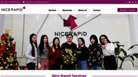 What Nicerapid.com website looked like in 2021 (2 years ago)