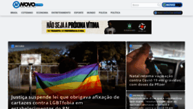 What Novonoticias.com.br website looked like in 2021 (5 years ago)