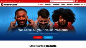 What Noisebgone.com website looked like in 2021 (2 years ago)
