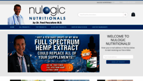 What Nulogicnutritionals.com website looked like in 2021 (2 years ago)
