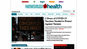 What Newsmaxhealth.com website looked like in 2021 (2 years ago)