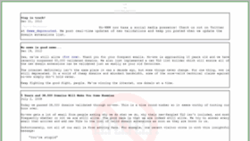 What No-www.org website looked like in 2021 (5 years ago)