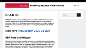 What Nba4free.live website looked like in 2021 (2 years ago)