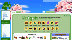 What Nookipedia.com website looked like in 2021 (2 years ago)