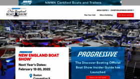 What Newenglandboatshow.com website looked like in 2021 (2 years ago)
