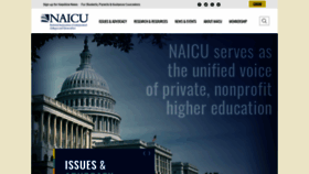 What Naicu.edu website looked like in 2021 (2 years ago)