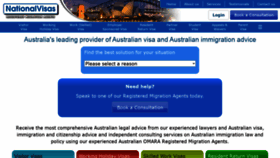 What Nationalvisas.com.au website looked like in 2021 (2 years ago)