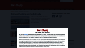 What Newsthump.com website looked like in 2021 (2 years ago)