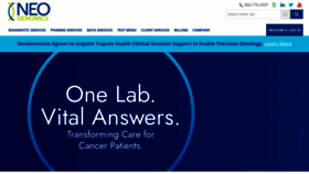 What Neogenomics.com website looked like in 2021 (2 years ago)