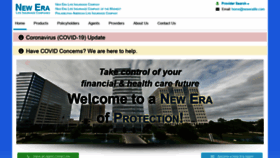 What Neweralife.com website looked like in 2021 (2 years ago)