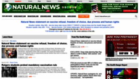 What Naturalnews.com website looked like in 2021 (3 years ago)