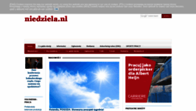 What Niedziela.nl website looked like in 2021 (5 years ago)