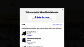 What Nikon.com website looked like in 2021 (2 years ago)