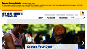 What Nyit.edu website looked like in 2021 (2 years ago)