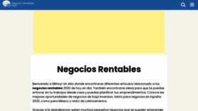 What Negociorentablehoy.com website looked like in 2021 (2 years ago)