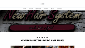 What Newhairsystem.com website looked like in 2021 (2 years ago)