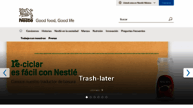 What Nestle.com.mx website looked like in 2021 (2 years ago)