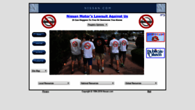 What Nissan.com website looked like in 2021 (4 years ago)