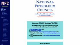 What Npc.org website looked like in 2021 (2 years ago)
