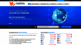 What Netim.fr website looked like in 2021 (2 years ago)