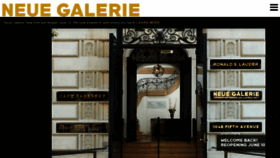 What Neuegalerie.org website looked like in 2021 (2 years ago)