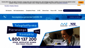What Nfz.gov.pl website looked like in 2021 (2 years ago)