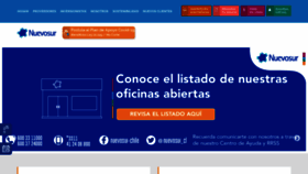 What Nuevosur.cl website looked like in 2021 (2 years ago)