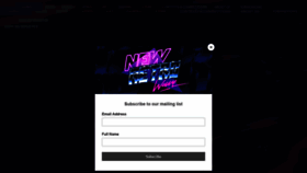 What Newretrowave.com website looked like in 2021 (2 years ago)