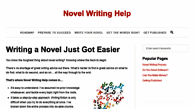 What Novel-writing-help.com website looked like in 2021 (2 years ago)