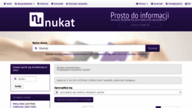 What Nukat.edu.pl website looked like in 2021 (2 years ago)
