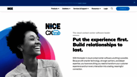 What Niceincontact.com website looked like in 2021 (2 years ago)