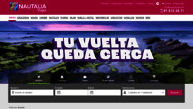 What Nautaliaviajes.com website looked like in 2021 (2 years ago)