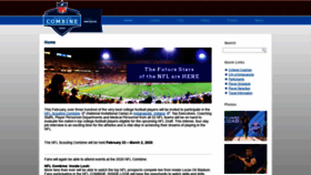What Nflcombine.net website looked like in 2021 (2 years ago)