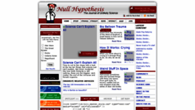 What Null-hypothesis.co.uk website looked like in 2021 (4 years ago)