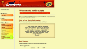 What Netbrackets.com website looked like in 2021 (2 years ago)