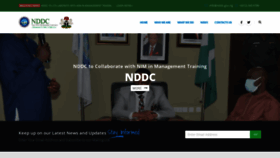 What Nddc.gov.ng website looked like in 2021 (2 years ago)