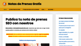 What Notasdeprensagratis.com website looked like in 2021 (2 years ago)