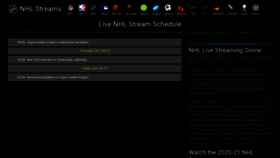 What Nhlstreams.me website looked like in 2021 (2 years ago)