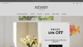 What Newbyteas.com website looked like in 2021 (2 years ago)