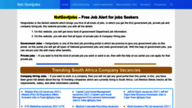What Nxtgovtjobs.com website looked like in 2021 (2 years ago)