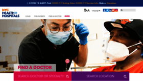 What Nychealthandhospitals.org website looked like in 2021 (2 years ago)