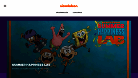 What Nickelodeon.es website looked like in 2021 (2 years ago)