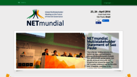 What Netmundial.br website looked like in 2021 (2 years ago)