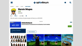 What Naruto-mugen.uptodown.com website looked like in 2021 (2 years ago)