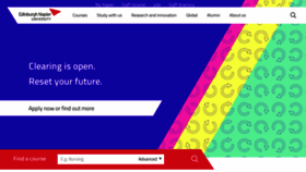 What Napier.ac.uk website looked like in 2021 (2 years ago)
