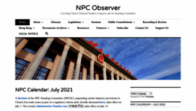 What Npcobserver.com website looked like in 2021 (2 years ago)