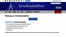 What Newbostonpost.com website looked like in 2021 (2 years ago)
