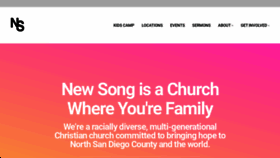 What Newsongchurch.com website looked like in 2021 (2 years ago)