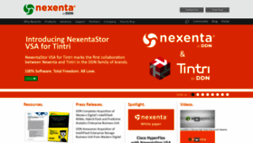 What Nexenta.com website looked like in 2021 (2 years ago)