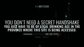 What Newamsterdamspirits.ca website looked like in 2021 (5 years ago)